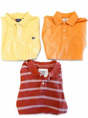 Lot of 3 Men's Golf Polo Shirts Chaps Old Navy Harry Vardon Size L & XXL